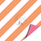 inpakpapier stripe zalm/wit