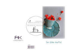 Dubbele wenskaart D152 (knuffel)