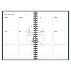 uitwisbaar notieiboek jeans blauw