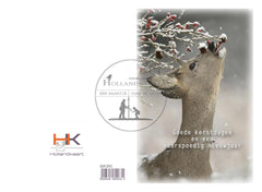 pakje dubbele gedrukte kerstkaarten GK310