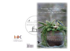 pakje dubbele gedrukte kerstkaarten GK314