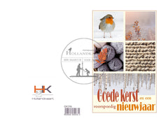 pakje dubbele gedrukte kerstkaarten GK316