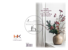 pakje dubbele gedrukte kerstkaarten GK322