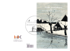 pakje dubbele gedrukte kerstkaarten GK327