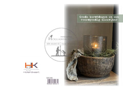 Pakje dubbele gedrukte kerstkaarten GK336