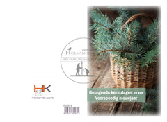 pakje dubbele gedrukte kerstkaarten GZ303