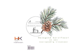 pakje dubbele kerstkaarten GZ355