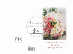 Dubbele wenskaart (jullie huwelijksjubileum) HJ103