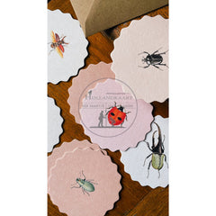 onderzetters rond insecten