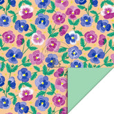 inpakpapier viooltjes