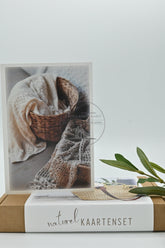 doosje met LUXE "naturel" kaartenset