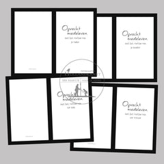 4 verschillende deelnemings kaartjes