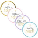 sluitstickers HiepHiep 8 st