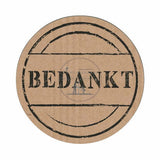 10 sluitstickers Bedankt