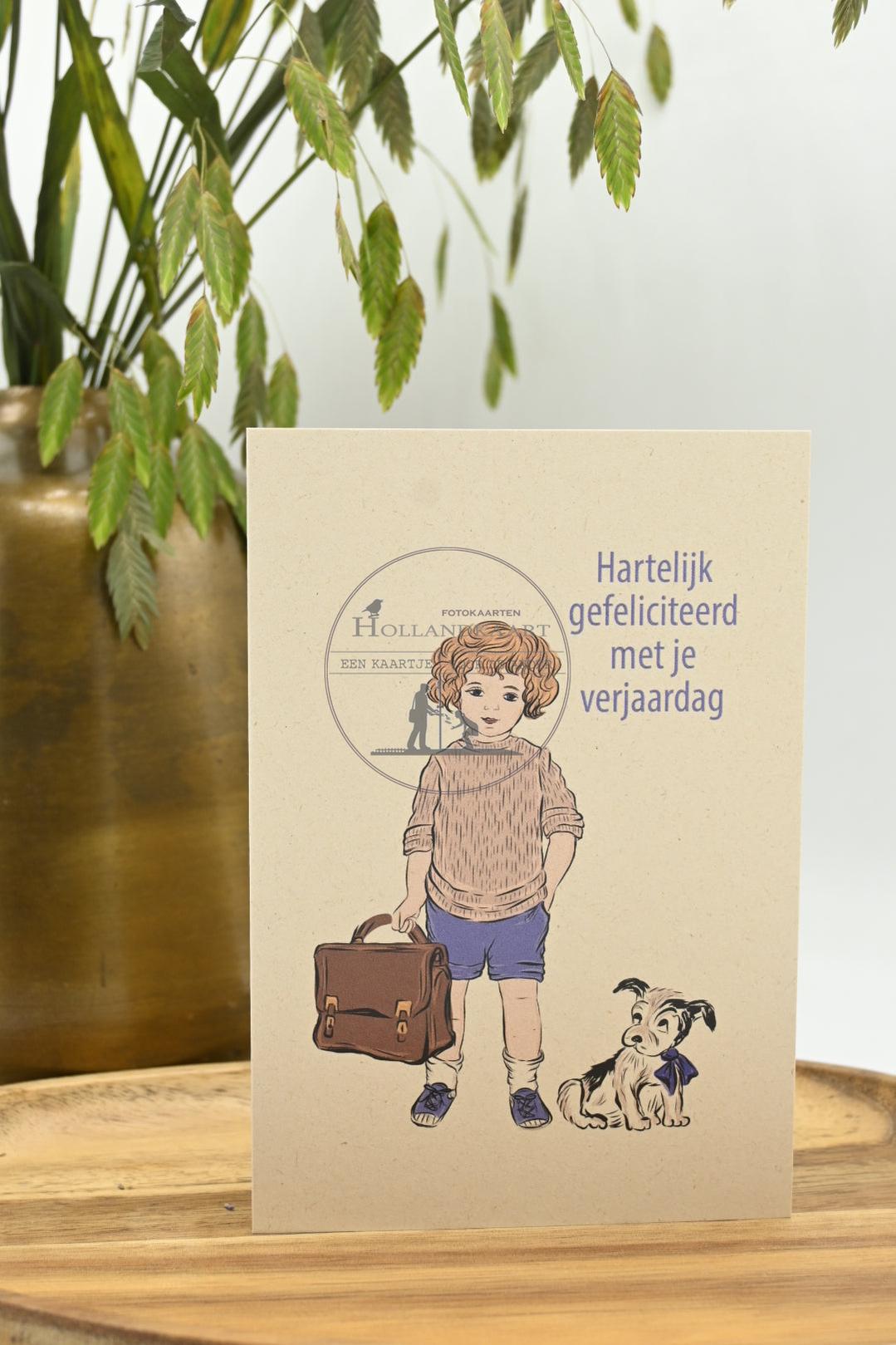 Dubbele wenskaart K114