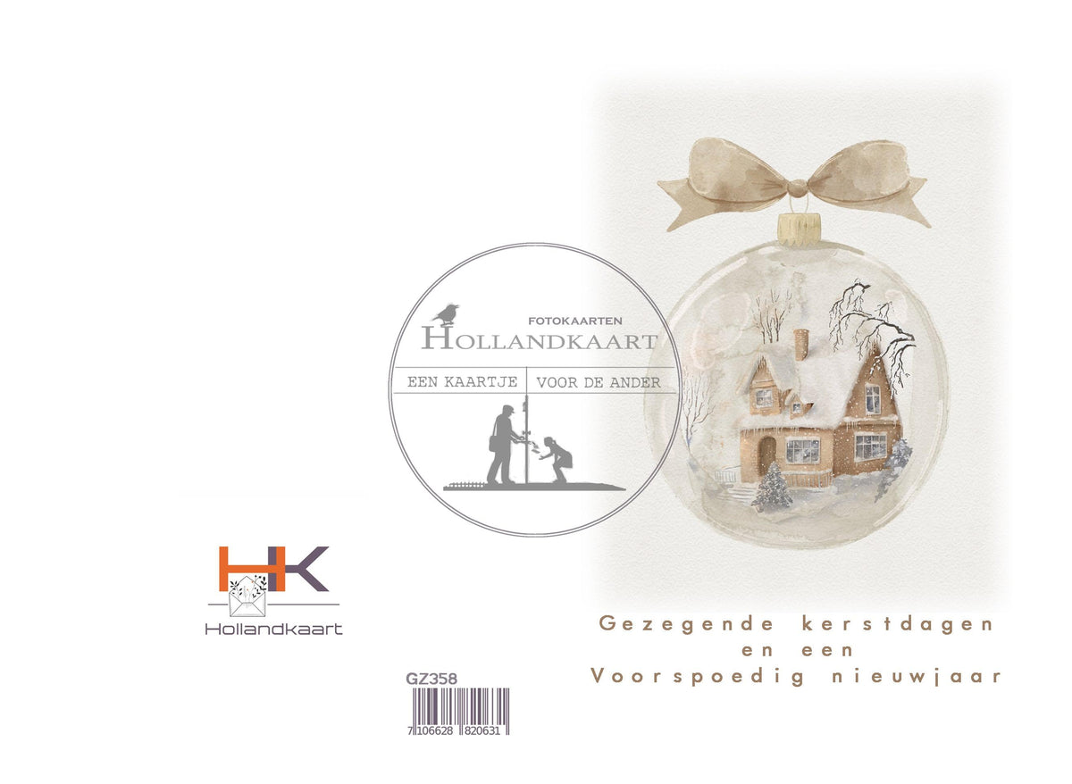Pakje dubbel kerstkaarten GK358