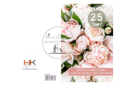 Dubbele wenskaart (25-jarig huwelijk) HJ109
