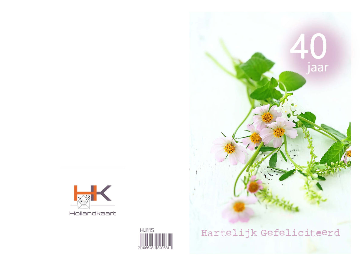 Dubbele wenskaart HJ115