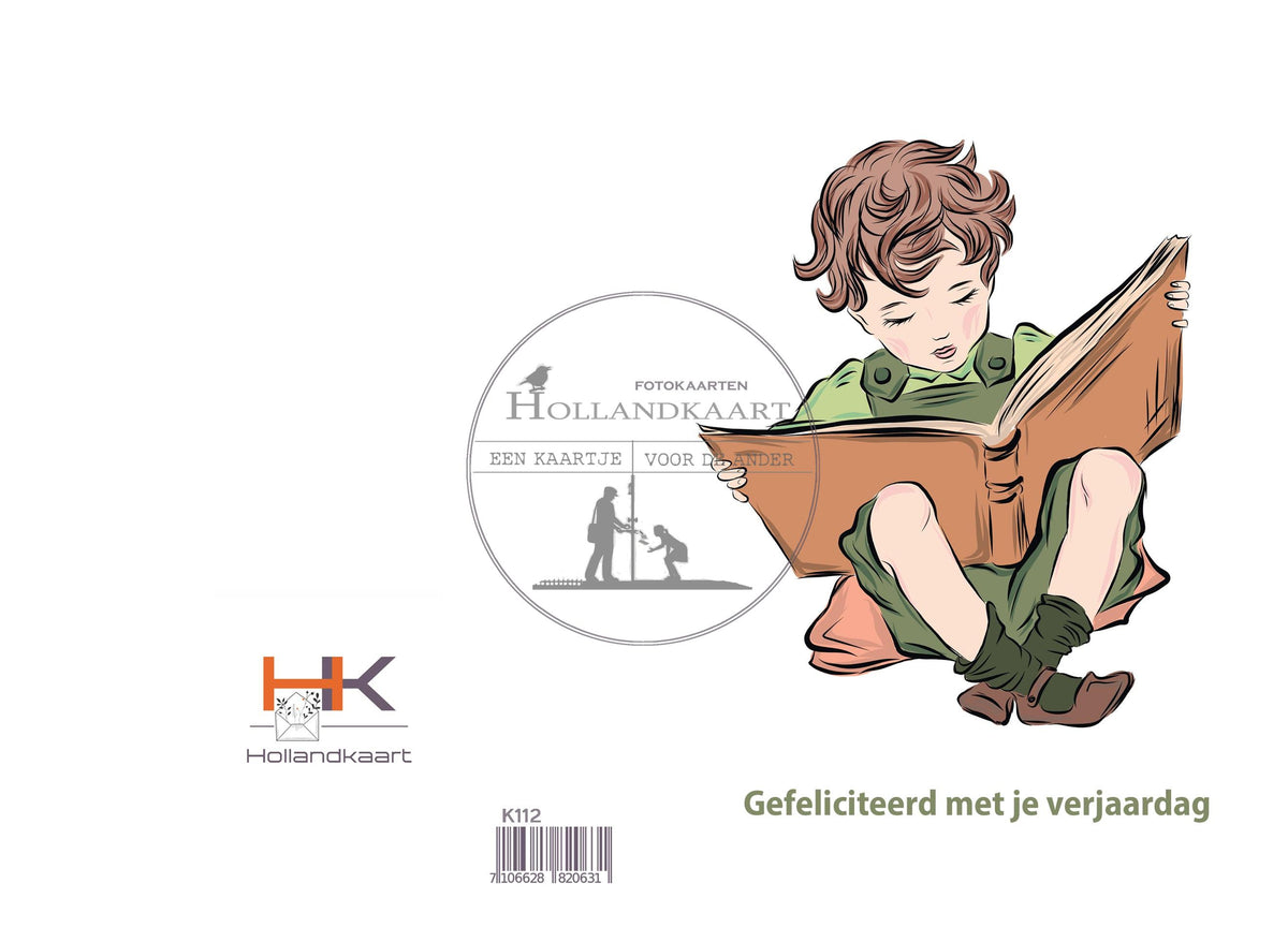 Dubbele wenskaart K112