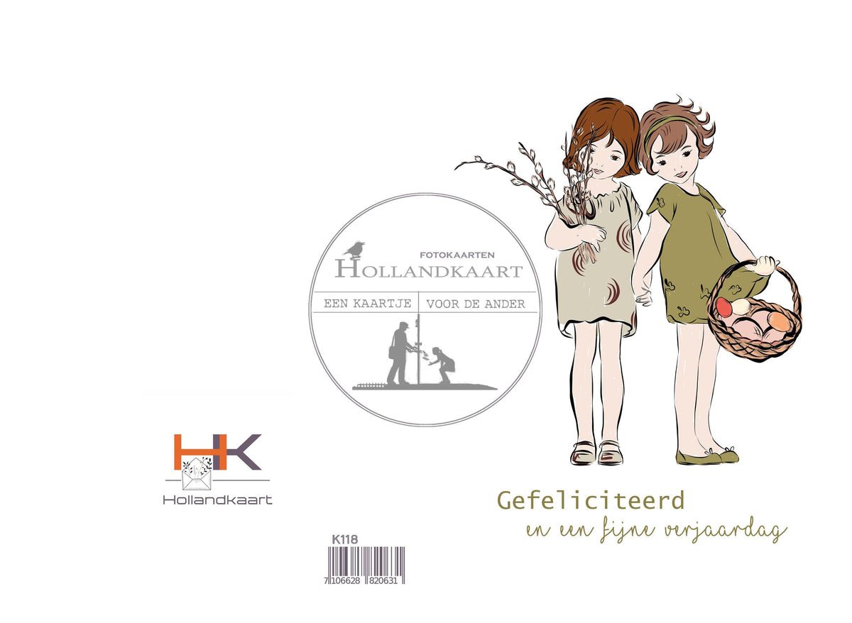 Dubbele wenskaart K118