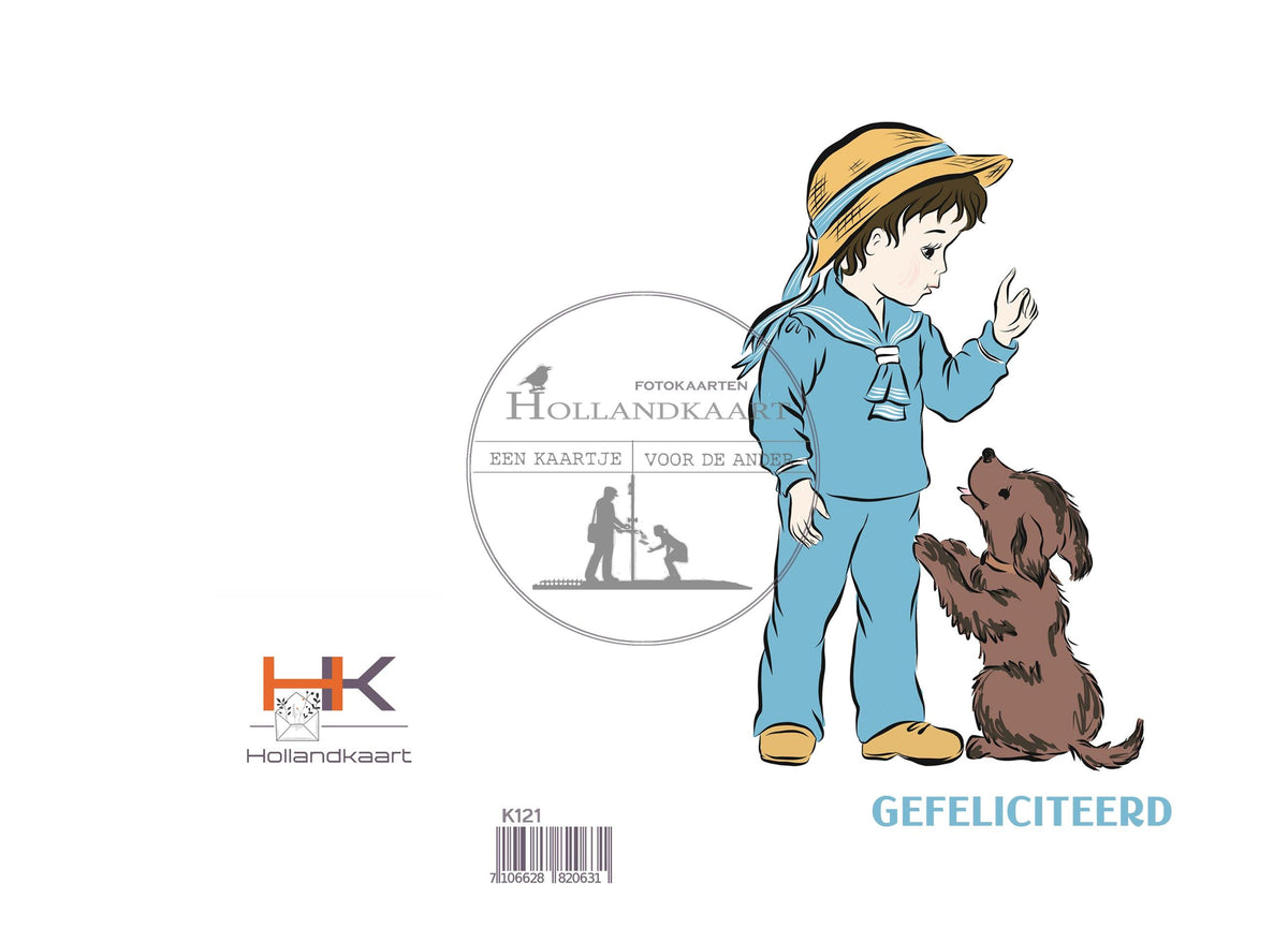 Dubbele wenskaart K121