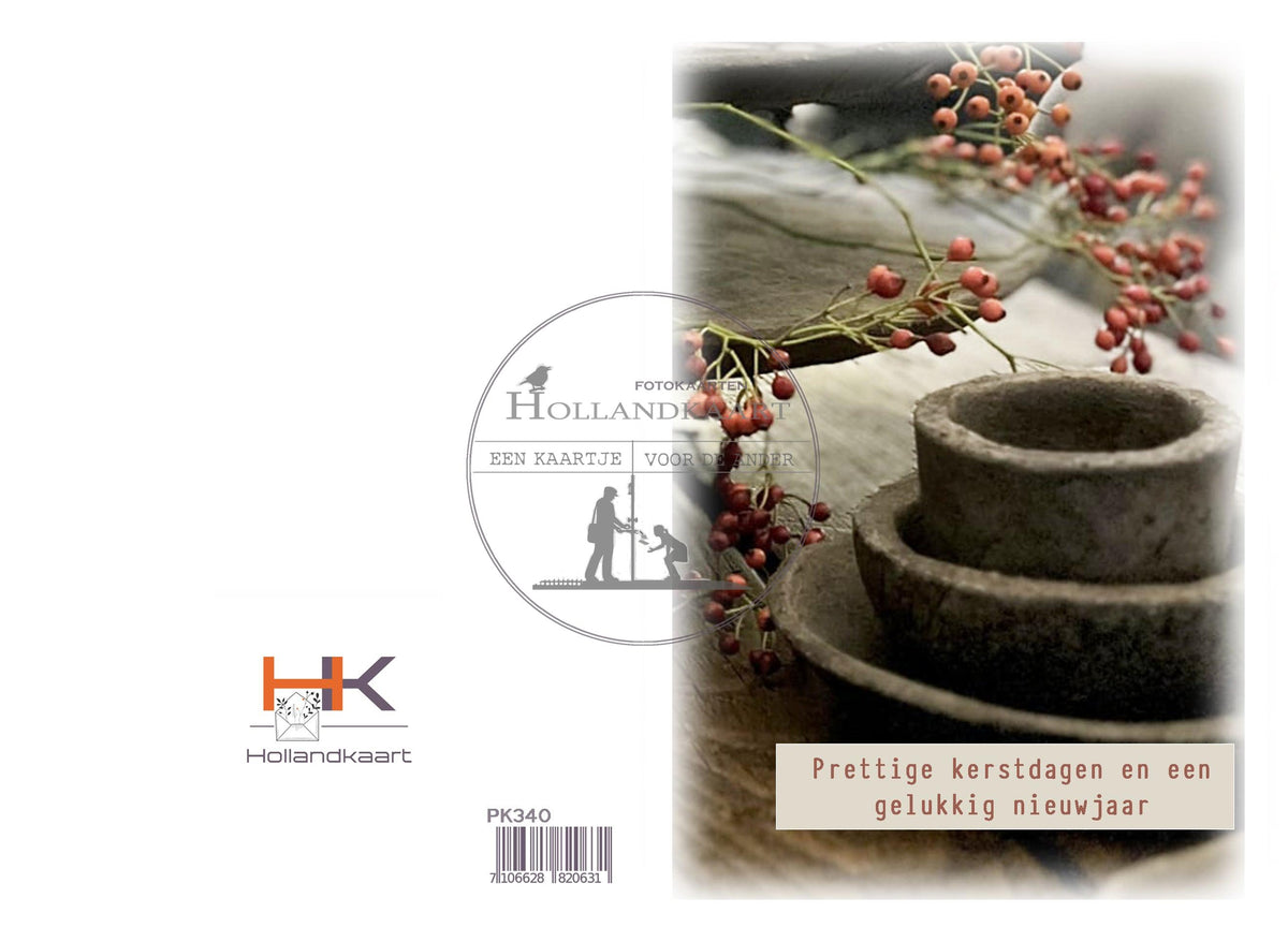Pakje dubbele kerstkaarten PK340