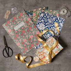 Set cadeaupapier William Morris rood