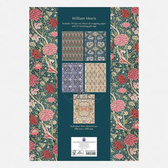 Set cadeaupapier William Morris rood