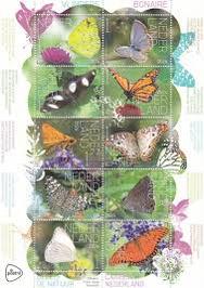 Postzegels Beleef de natuur Vlinders Bonaire