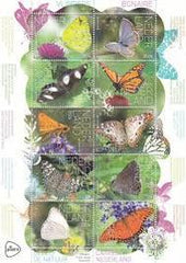 Postzegels Beleef de natuur Vlinders Bonaire