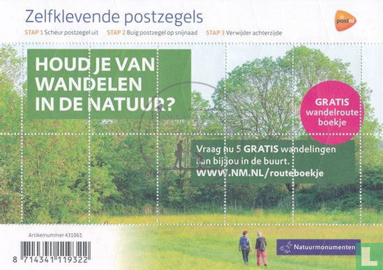 postzegels Beleef de natuur Oisterwijkse plassen