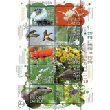 Postzegels Beleef de natuur MOERASLANDSCHAP de ONLANDEN