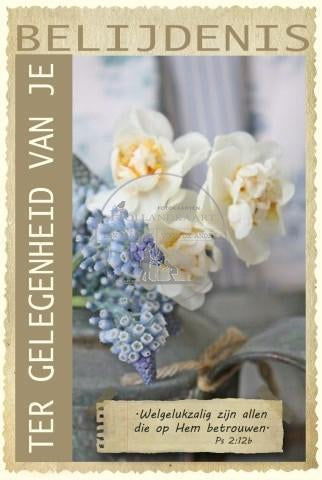 Christelijke bloemenkaart